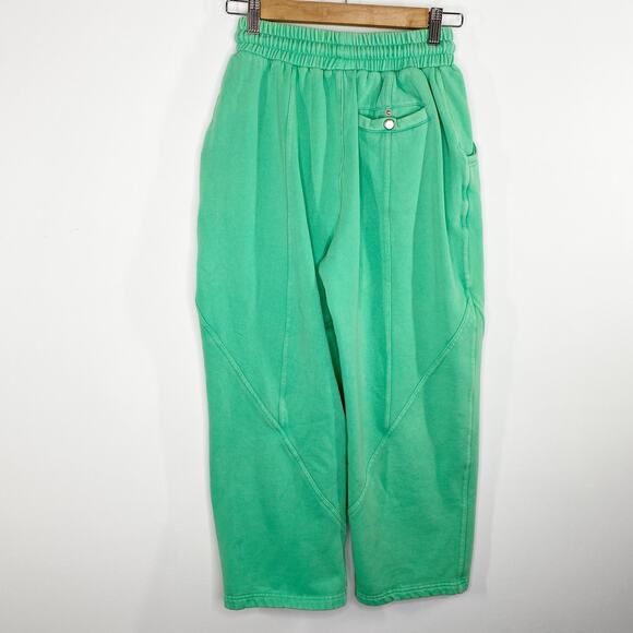 Urban Outfitters BDG Green Cropped Sweatpants Lounge‎ Casual Womens XS - Picture 2 of 8